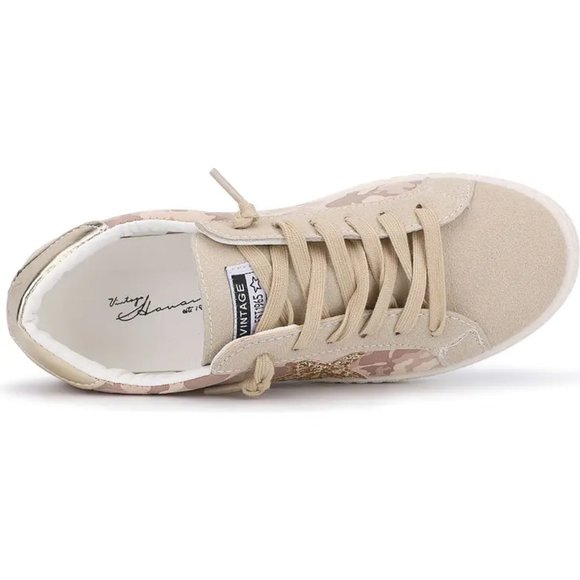 NWT Vintage Havana Bianca Light Camo Women’s Sneakers Size 10 - Picture 2 of 16